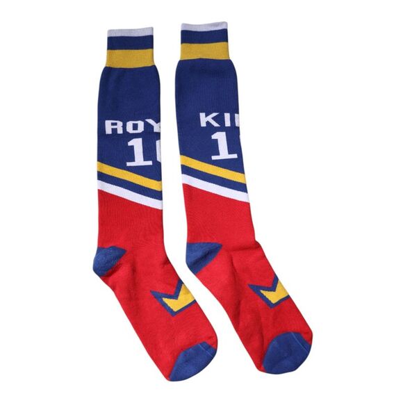 Dolce & Gabbana Multicolor Printed Cotton Over Calf Men's Socks (Pre-Owned)
